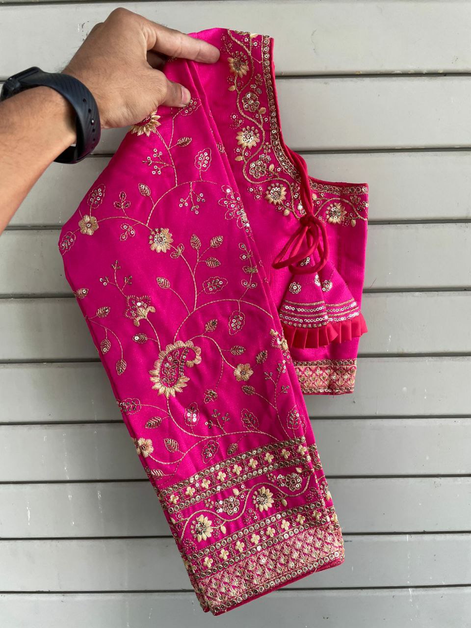 Heavy Embroidery Bridal Work Blouse