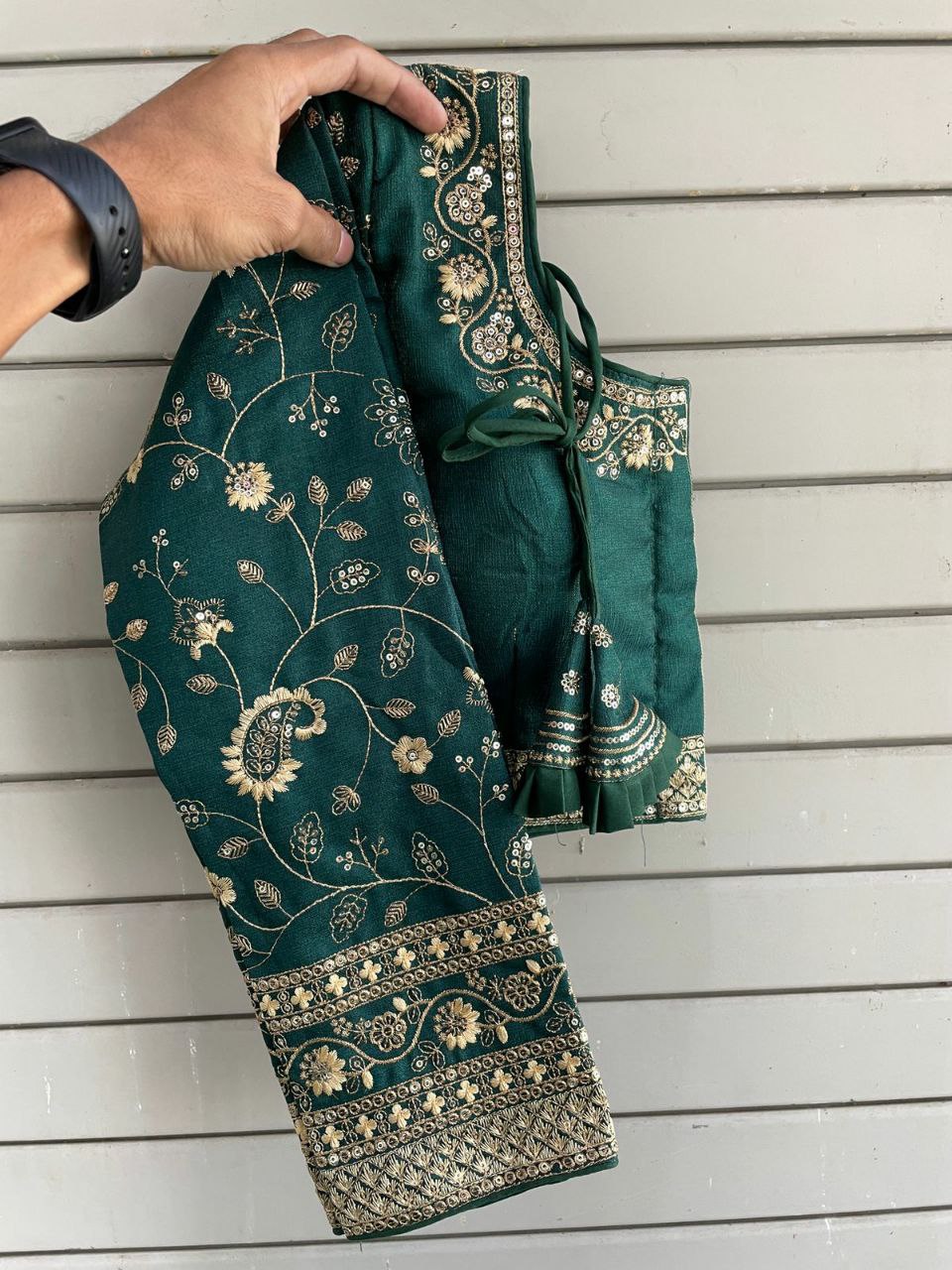 Heavy Embroidery Bridal Work Blouse