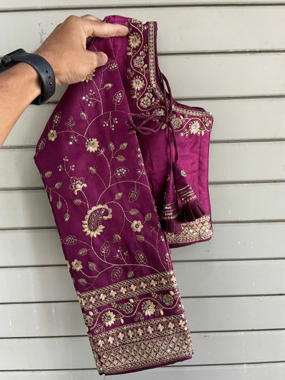 Heavy Embroidery Bridal Work Blouse