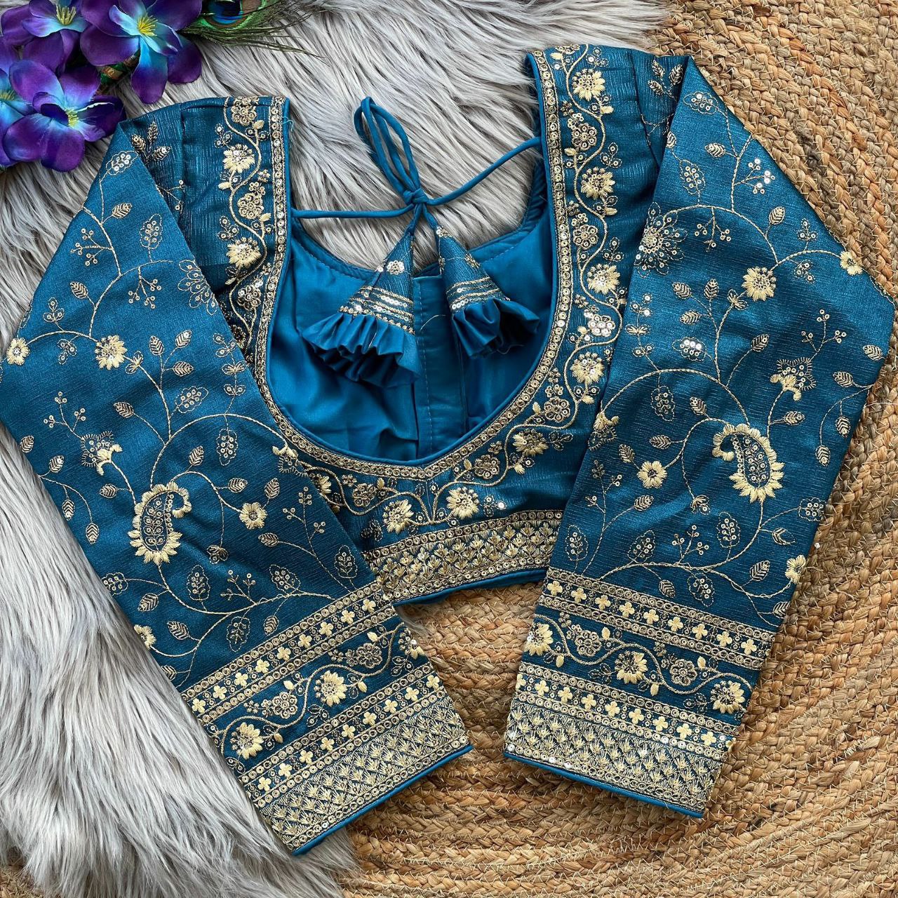 Heavy Embroidery Bridal Work Blouse