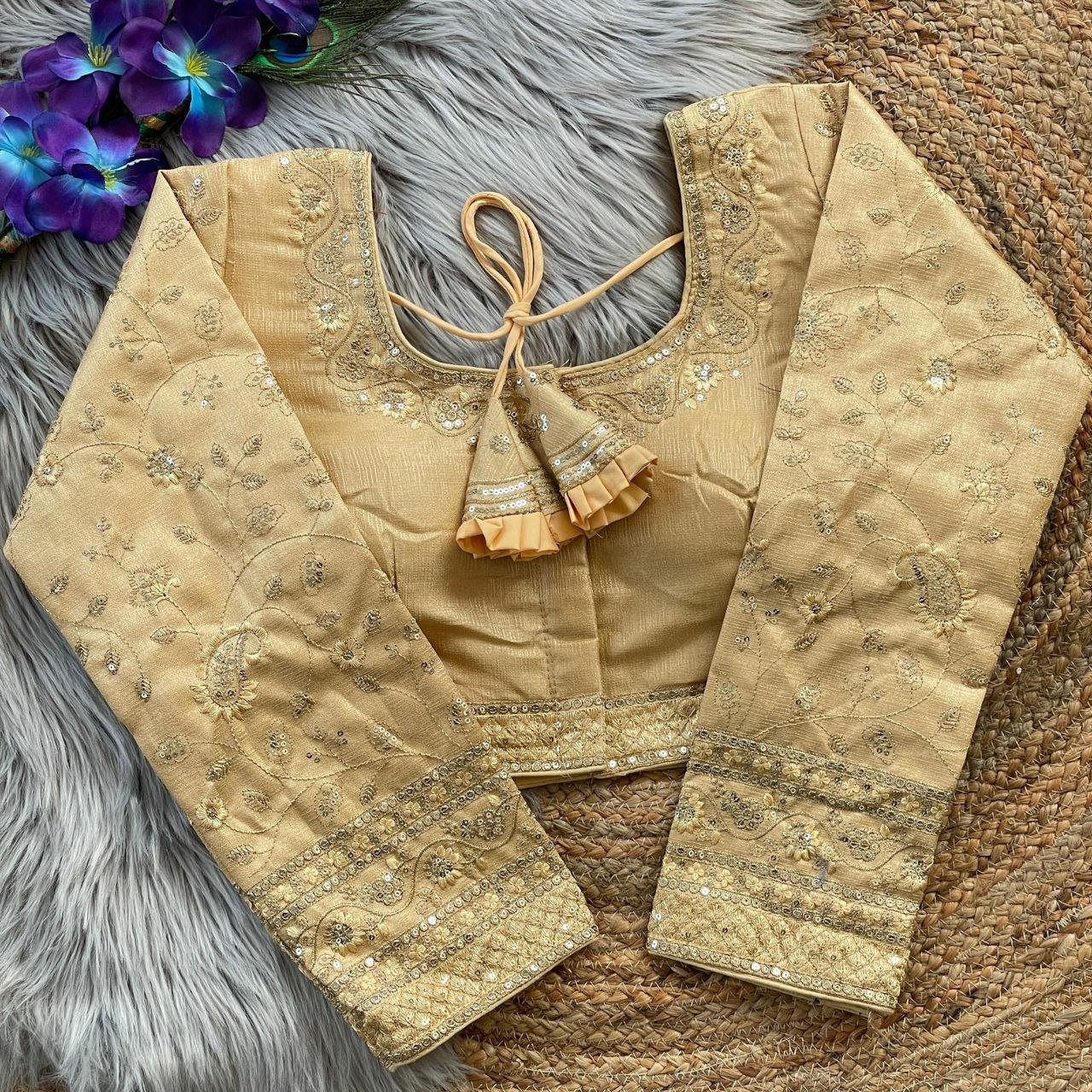 Heavy Embroidery Bridal Work Blouse