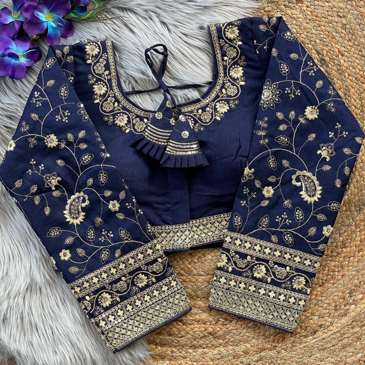 Heavy Embroidery Bridal Work Blouse